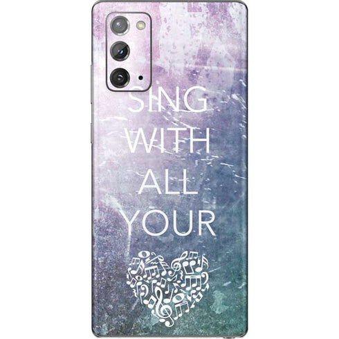 Sing With All Your Heart Galaxy Note20 5G Skin