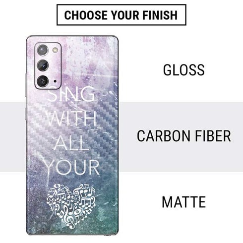 Sing With All Your Heart Galaxy Note20 5G Skin