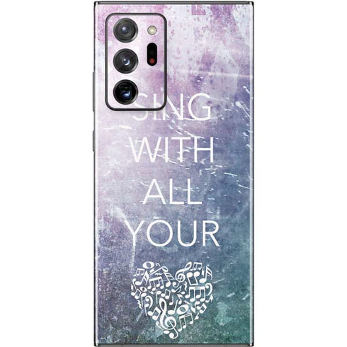 Sing With All Your Heart Galaxy Note20 Ultra 5G Skin