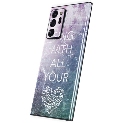 Sing With All Your Heart Galaxy Note20 Ultra 5G Skin
