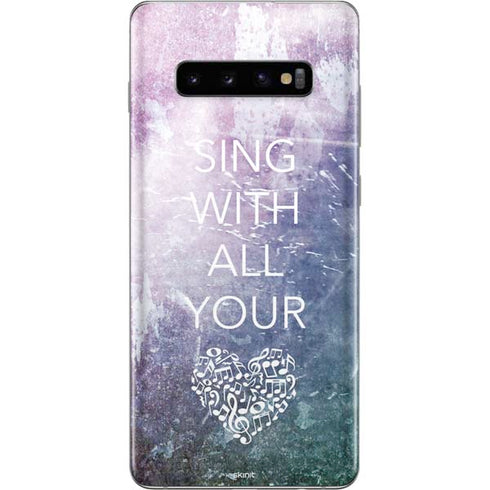 Sing With All Your Heart Galaxy S10 Plus Skin