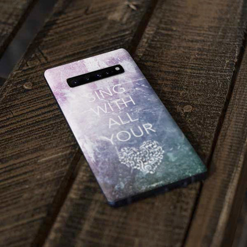 Sing With All Your Heart Galaxy S10 Plus Skin