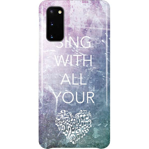 Sing With All Your Heart Galaxy S20 Lite Case