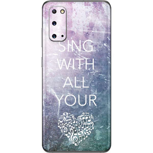 Sing With All Your Heart Galaxy S20 Skin
