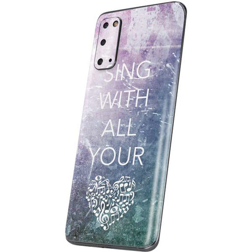 Sing With All Your Heart Galaxy S20 Skin