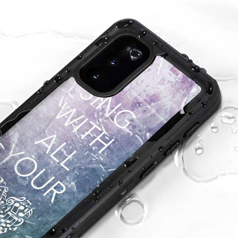Sing With All Your Heart Galaxy S20 Waterproof Case