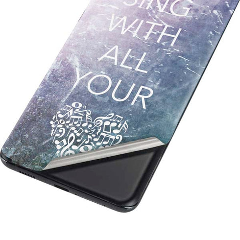 Sing With All Your Heart Galaxy S21 5G Skin