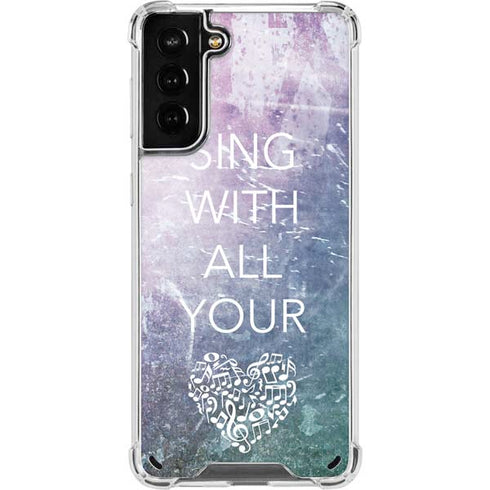 Sing With All Your Heart Galaxy S21 Plus 5G Clear Case