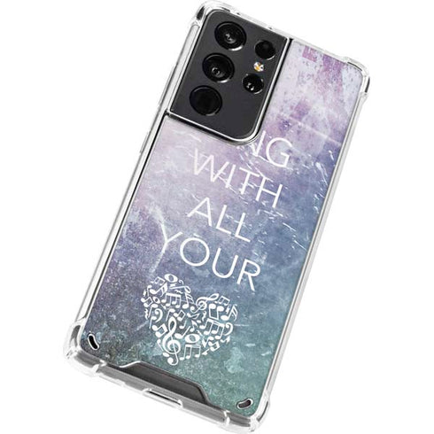 Sing With All Your Heart Galaxy S21 Ultra 5G Clear Case
