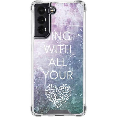 Sing With All Your Heart Galaxy S22 Clear Case