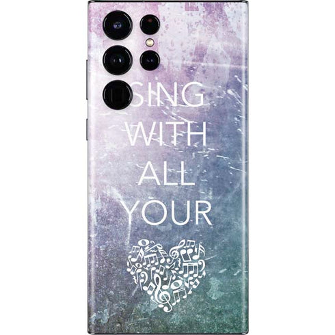 Sing With All Your Heart Galaxy S22 Ultra Skin