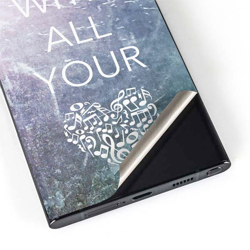 Sing With All Your Heart Galaxy S22 Ultra Skin