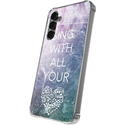 Sing With All Your Heart Galaxy S24 Plus Clear Case
