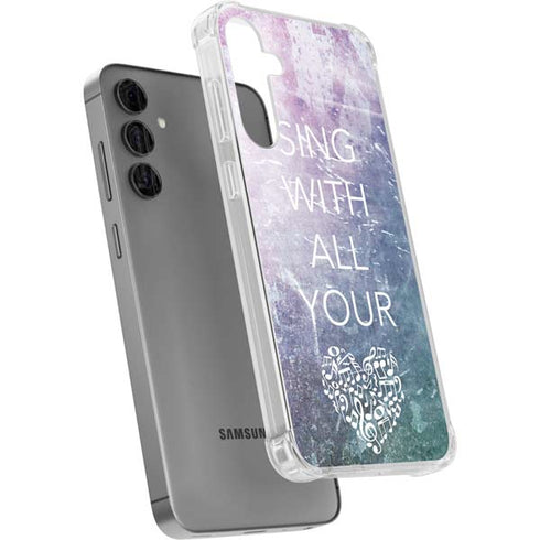 Sing With All Your Heart Galaxy S24 Plus Clear Case
