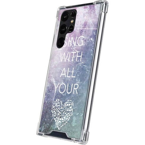 Sing With All Your Heart Galaxy S24 Ultra Clear Case