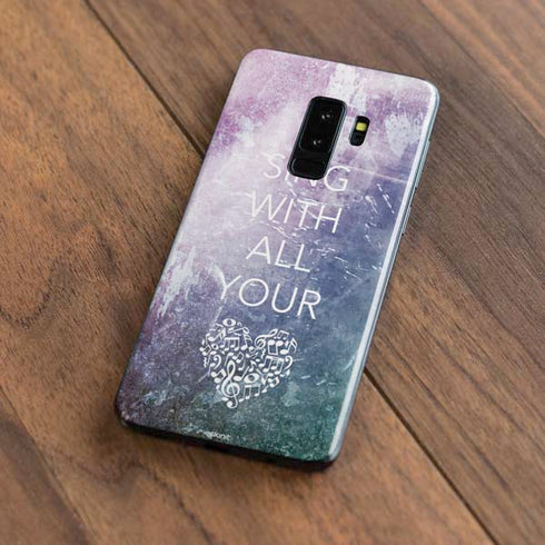 Sing With All Your Heart Galaxy S9 Plus Skin