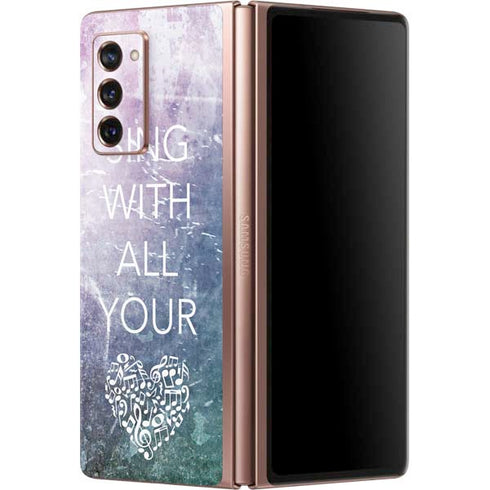 Sing With All Your Heart Galaxy Z Fold2 5G Skin