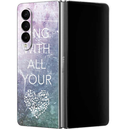 Sing With All Your Heart Galaxy Z Fold4 5G Skin
