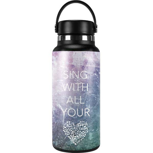 Sing With All Your Heart Hydro Flask 32oz Wide Mouth Skin