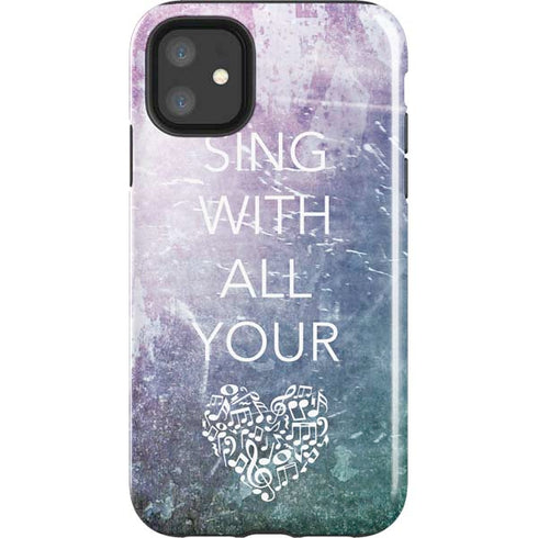Sing With All Your Heart iPhone 11 Impact Case
