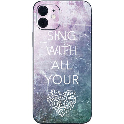 Sing With All Your Heart iPhone 12 Mini Skin