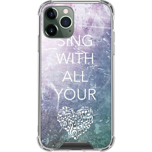 Sing With All Your Heart iPhone 12 Pro Clear Case