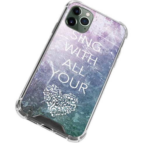 Sing With All Your Heart iPhone 12 Pro Max Clear Case
