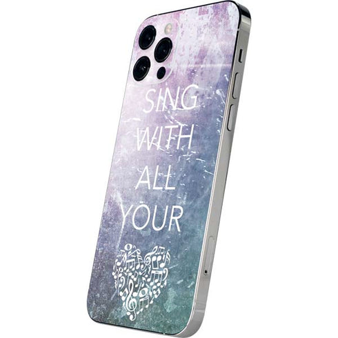Sing With All Your Heart iPhone 12 Pro Skin
