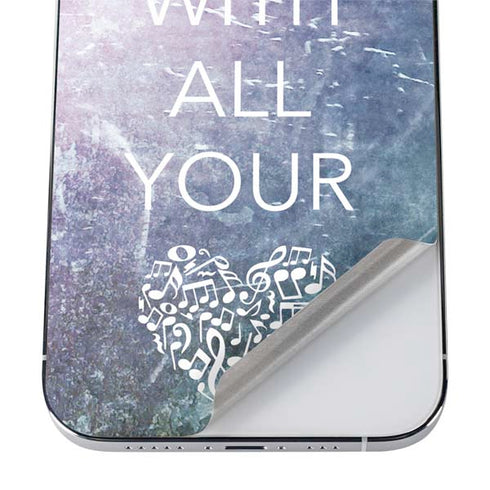 Sing With All Your Heart iPhone 12 Pro Skin
