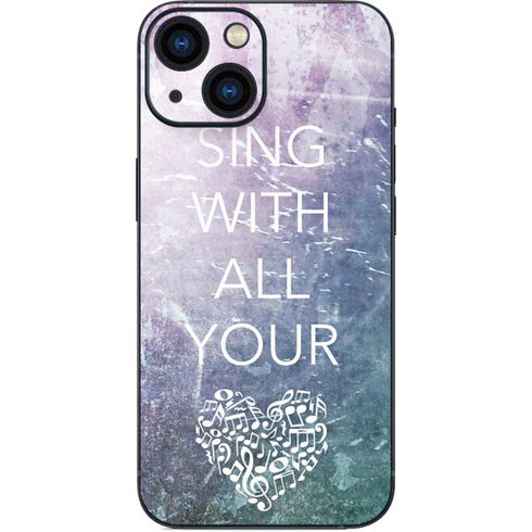 Sing With All Your Heart iPhone 13 Mini Skin