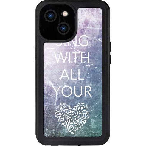 Sing With All Your Heart iPhone 13 Mini Waterproof Case