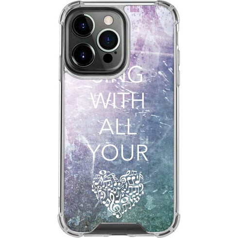 Sing With All Your Heart iPhone 13 Pro Clear Case