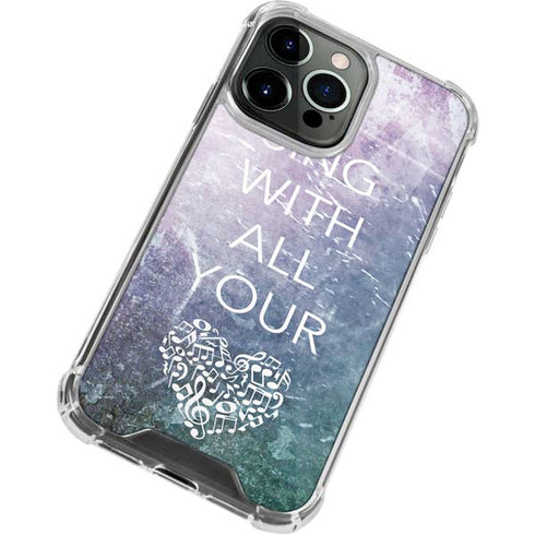 Sing With All Your Heart iPhone 13 Pro Max Clear Case