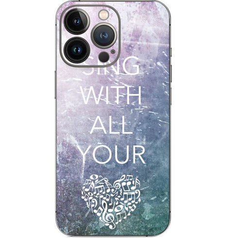 Sing With All Your Heart iPhone 13 Pro Skin