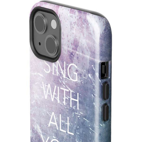 Sing With All Your Heart iPhone 14 Plus Impact Case