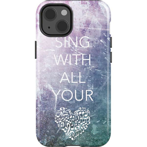 Sing With All Your Heart iPhone 15 Impact Case