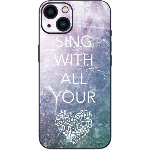 Sing With All Your Heart iPhone 14 Plus Skin