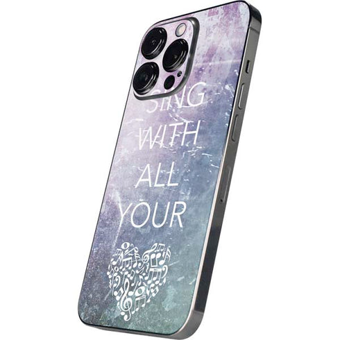 Sing With All Your Heart iPhone 14 Pro Skin