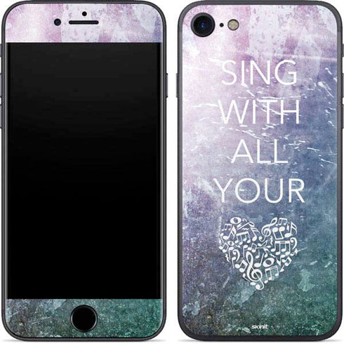 Sing With All Your Heart iPhone 7 Skin