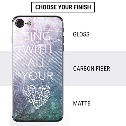 Sing With All Your Heart iPhone SE (2nd & 3rd Gen) Skin