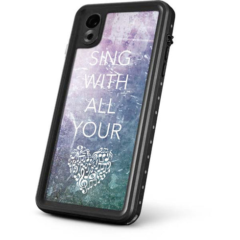 Sing With All Your Heart iPhone XR Waterproof Case
