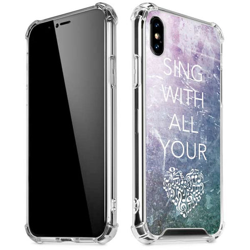 Sing With All Your Heart iPhone XS Max Clear Case
