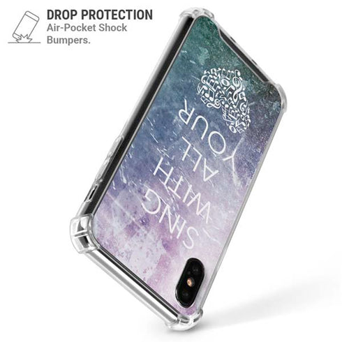 Sing With All Your Heart iPhone XS Max Clear Case