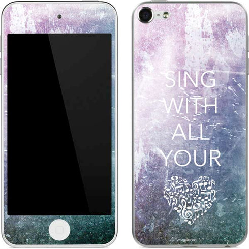 Sing With All Your Heart Apple iPod Skin