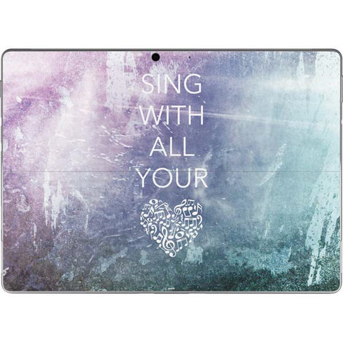 Sing With All Your Heart Surface Pro 8 Skin
