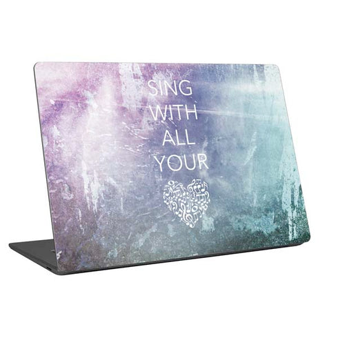 Sing With All Your Heart Universal Laptop 18in (14.6 x 10.6in) Skin
