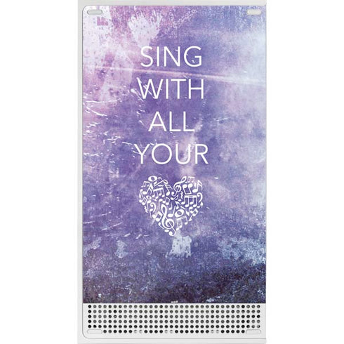 Sing With All Your Heart Xbox Series S Console Skin