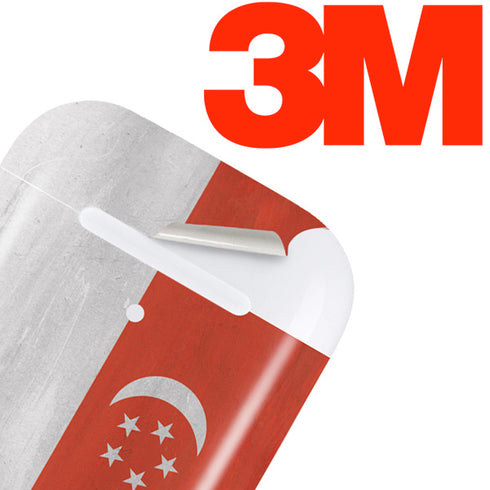 Singapore Flag Distressed Apple AirPods 2 Skin