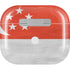 Singapore Flag Distressed Apple AirPods (3rd Gen 2021) Skin