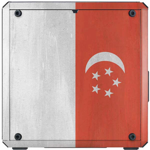 Singapore Flag Distressed Cooler Master MasterBox Q300L Mini Tower Skin